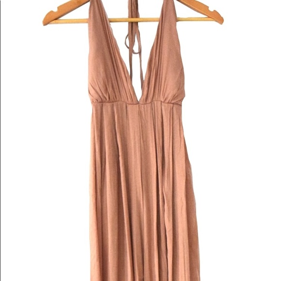 Dresses & Skirts - Sexy halter maxi dress with slit down leg